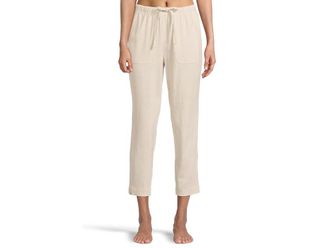 Barefoot Dreams Linen Blend Pant Womens Pajama He Bisque : MD, Linen/Rayon