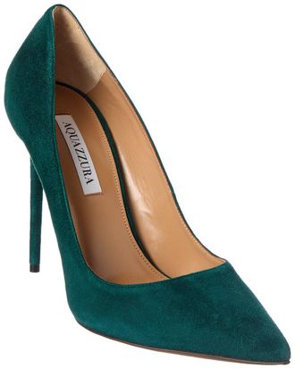 Aquazzura Purist Logo Suede Pump
