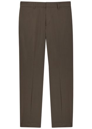 Emporio Armani Slim-leg Woven Trousers - Brown - 52 (IT52 / XL)