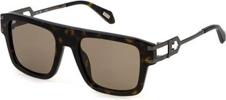 Just Cavalli Brown Square Ladies Sunglasses SJC096 0722 53