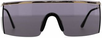 Tom Ford Pavlos Shield Sunglasses in Black Metal