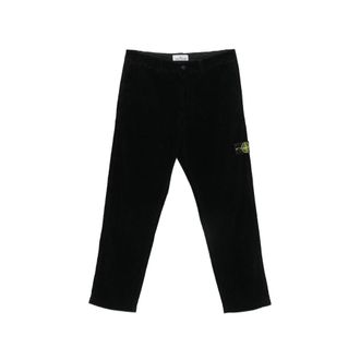 Stone Island Compass-motif Corduroy Trousers
