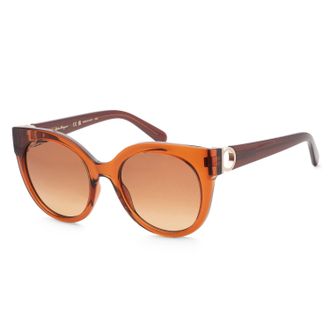 Ferragamo Ferragamo Womens 53 mm Crystal Caramel Sunglasses