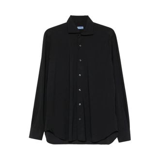 Barba Classica Shirt - Heren - Zakelijke Overhemden - Zwart - S - Overhemden