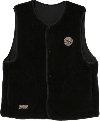 Fingercroxx reversible gilet - women - Polyester/Polyester - M - Black