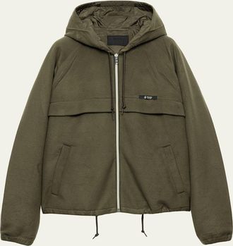 Prada Mens Technical Fabric Hooded Blouson Jacket
