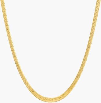 Yoj Montana Grande Snake Chain Necklace in Gold at Nordstrom