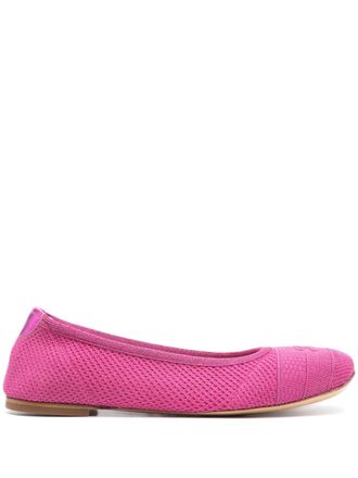 Casadei Ballerine con dettaglio lurex - Rosa