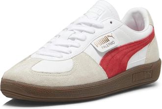 Puma Mens PUMA Palermo 39646405 Sneakers White Leather Lifestyle Shoes GAL1658