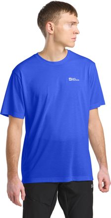 Jack Wolfskin Funktionsshirt JACK WOLFSKIN VONNAN S/S T M, Herren, Gr. XXL, blau (vibrant blau), Obermaterial: 100% Polyester, Shirts Funktionsshirt