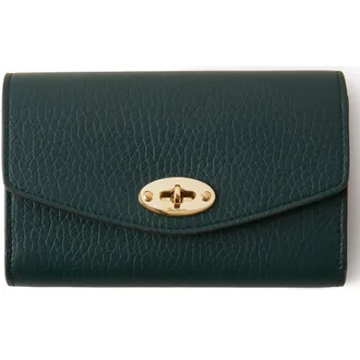 Mulberry Medium Darley Leather Wallet in Mulberry Green at Nordstrom