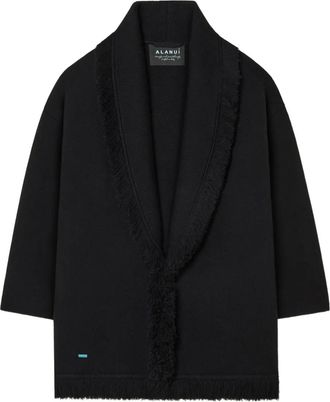 Alanui Cappotto con frange - Nero