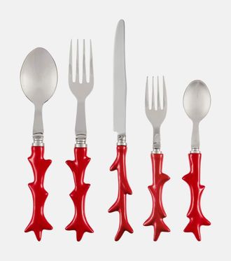 Les-Ottomans Coral flatware set