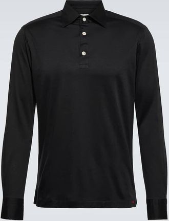 Kiton Cotton poplin polo top