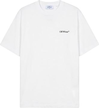 Off-white Wit minimalistisch katoenen T-shirt - Heren - T-shirts - Wit - S - Katoen - Tops