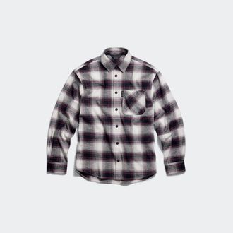 Canada Goose Derby Long Sleeve T-Shirt (Women, Dorset Shadow Plaid Grey Pink, XS)