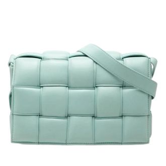 Bottega Veneta Pre-owned Vintage Schoudertas - Dames - Pre-owned - Blauw - Maat: ONE Size Leer