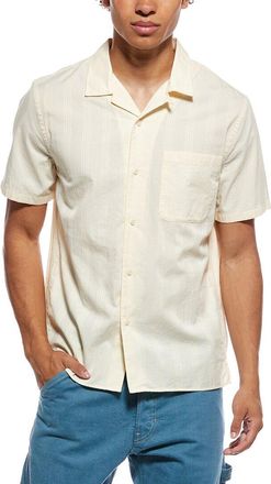 Vince Union Stripe Loop Collar Shirt