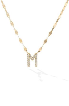 Lana Jewelry 14K Gold Initial Pendant Necklace in Yellow Gold at Nordstrom, Size 18