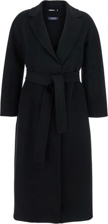 Max Mara Belted Coats, female, Black, S, Black Esturia Coats for Women