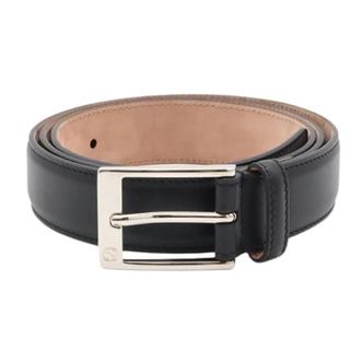 Gucci Pre-owned Vintage Leren Riem - Heren - Vintage Accessoires - Zwart - ONE Size - Leer - Vintage