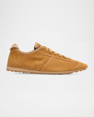 Jacquemus Les Tennis Embossed Suede Sneakers