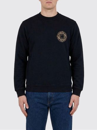 Stone Island Felpa a girocollo con logo Stone Island