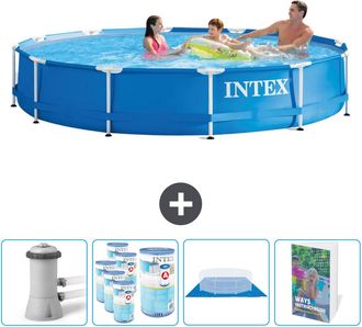 Intex Piscina Con Estructura Redonda - 366x76 Cm - 7-piezas Scb103