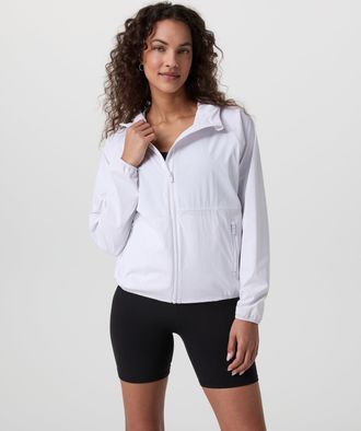 Vuori Clothing Womens Renew Trainer Shell | White | XS, Size Extra Small