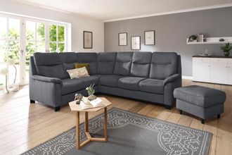 HOME AFFAIRE Ecksofa »Boccaccio L-Form« mit Federkern, incl. Kopfteilverstellung, wahlweise Bettfunktion