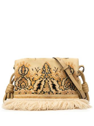Loewe 2017 Flamenco Knot su&egrave;de Tapestry crossbodytas - Bruin