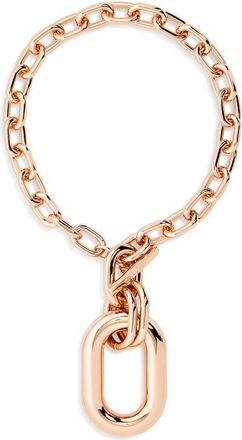 Paco Rabanne XL Link Necklace in Pink Gold at Nordstrom
