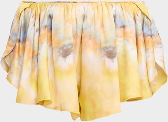 Zimmermann Alchemy Tuck Micro Shorts