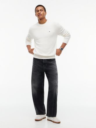 Tommy Hilfiger Mens Tommy Jeans Lightweight Barrel Jean - Denim Black - 30W x 34L