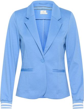 Kaffe Klassieke Blazer met Strepen - Dames - Blazers - Blauw - M - Polyester - Jassen