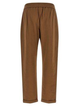 Brunello Cucinelli Womens Brown Cotton Joggers (workout Pants)