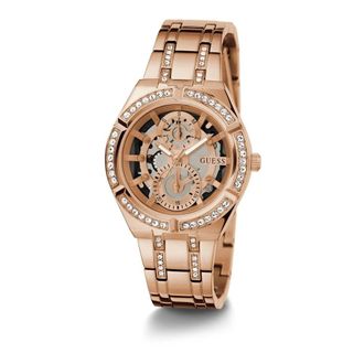 Guess Allara Multifunctioneel Skelet Horloge - Dames - Horloges - Bruin - ONE Size - Accessoires