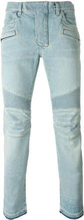 Balmain biker jeans - Blauw