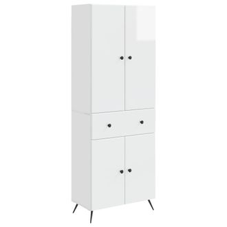 vidaXL 2 Uds. Blanco Brillante Vidaxl