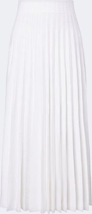 Balmain Sequined knitted pleated maxi skirt
