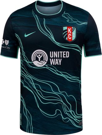 Nike Mens Croix Bethune Kansas City Current NWSL Replica Jersey in Grey | P35556H473KCCB-DOB