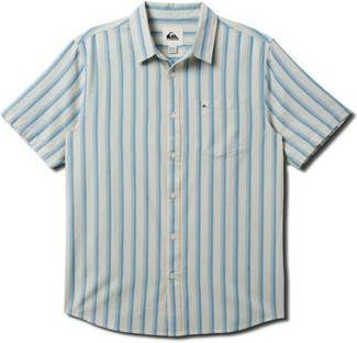 Quiksilver Oxford Stripe Classic Short Sleeve Button-Up Shirt in Niagara at Nordstrom Rack, Size Small