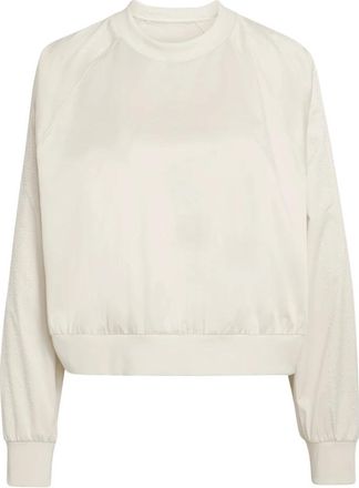 adidas Long Sleeve Training Tops, female, Beige, Size: XS Pearl Jacquard Sweatshirt