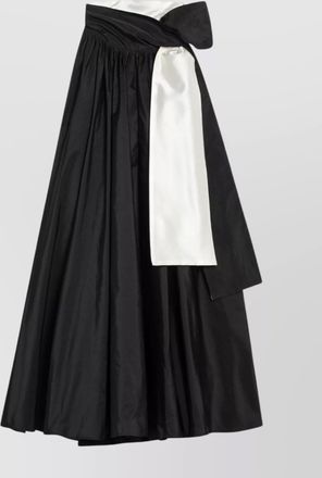 Max Mara long strapless dress draped fabric