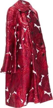 Comme Des Gar&ccedil;ons Comme Des Garcons double sleeve rose brocade coat