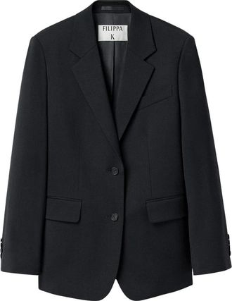 Filippa K Dames, Jassen, Zwart, Maat: XS Leer