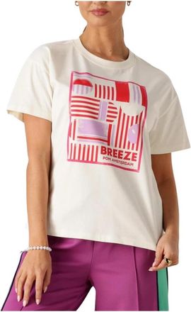 Pom Amsterdam T-shirt Breeze - Dames - T-shirts - Wit - XL - Katoen - Tops