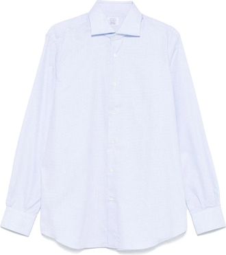 Mazzarelli Camicia con motivo jacquard - Blu