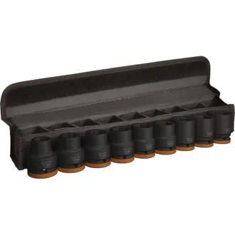 Bosch Juego De 9 Llaves De Vaso Pro Impact (63 X 56 Mm, Accesorios Profesionales Para Taladro Y Destornillador) - Bosch
