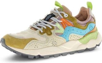 Flower Mountain Yamano 3 Sneaker in Cream Milk/Sky Blue at Nordstrom, Size 5-5.5Us